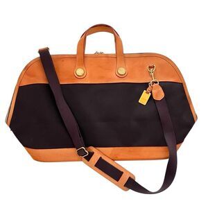 Dooney & Bourke Leather & Canvas Cabriolet Weekender Travel Bag